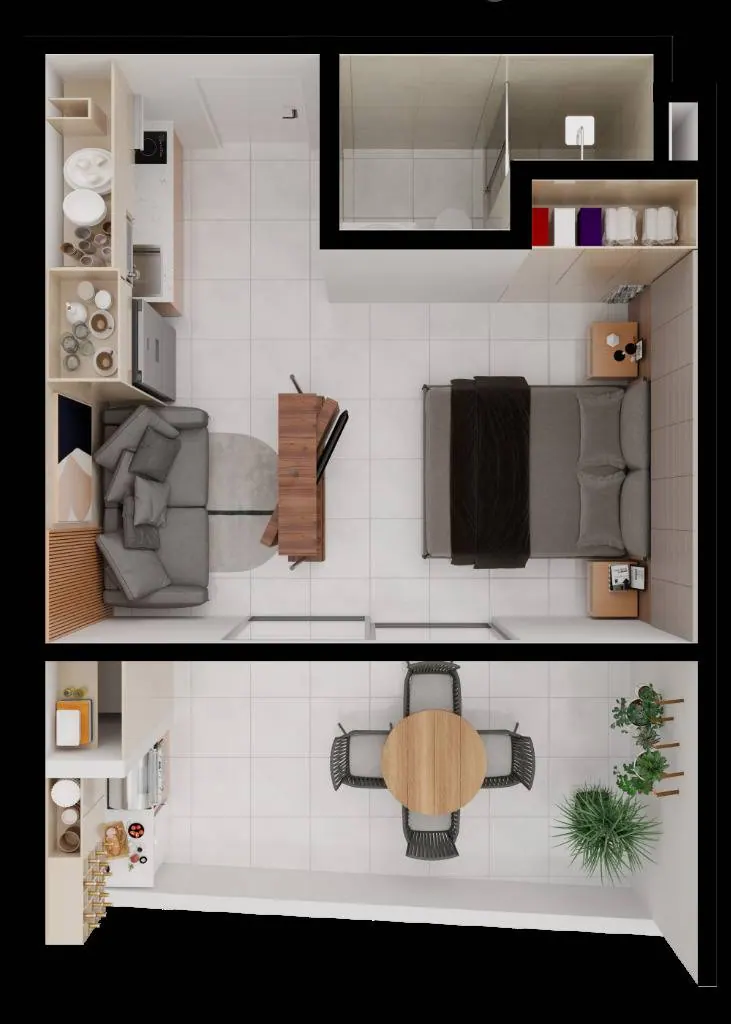 Monoambiente en preventa en venta en la Zona Sur, edificio HH Sur 2: foto 12 de 12