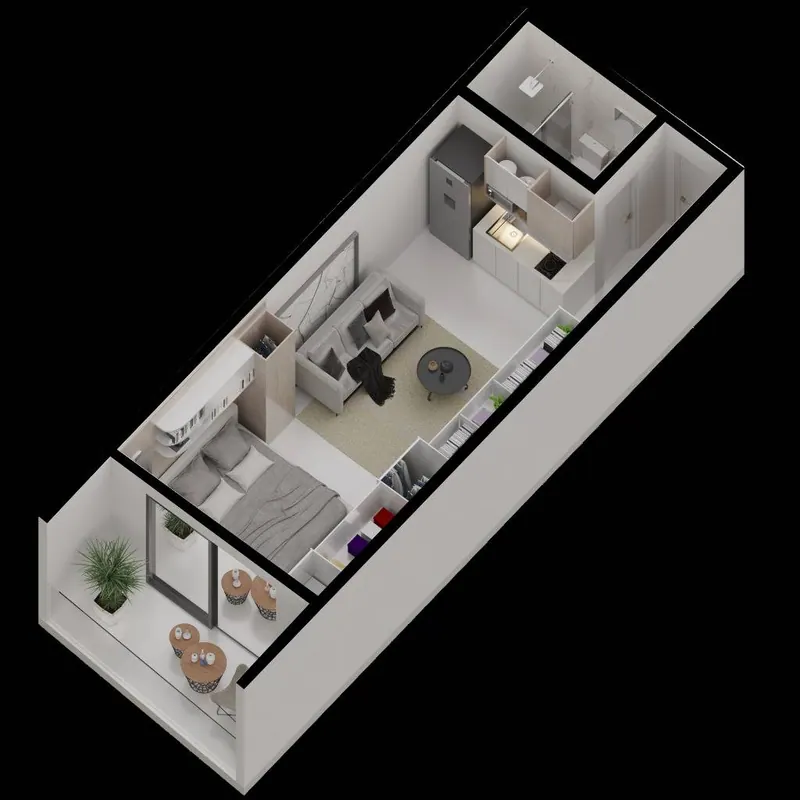 Monoambiente en preventa en la Zona Norte, edificio HH Home: foto 10 de 12