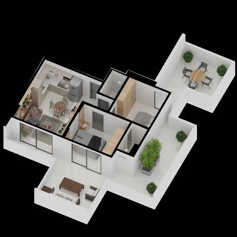 2-bedroom apartment in pre-construction in Equipetrol: foto 16 de 18