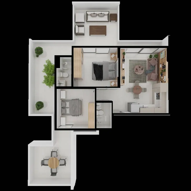 2-bedroom apartment in pre-construction in Equipetrol: foto 17 de 18