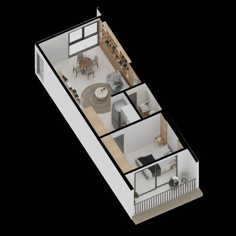 1-bedroom apartment in pre-construction in Equipetrol: foto 16 de 18