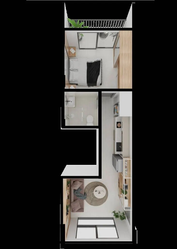 1-bedroom apartment in pre-construction in Equipetrol: foto 17 de 18