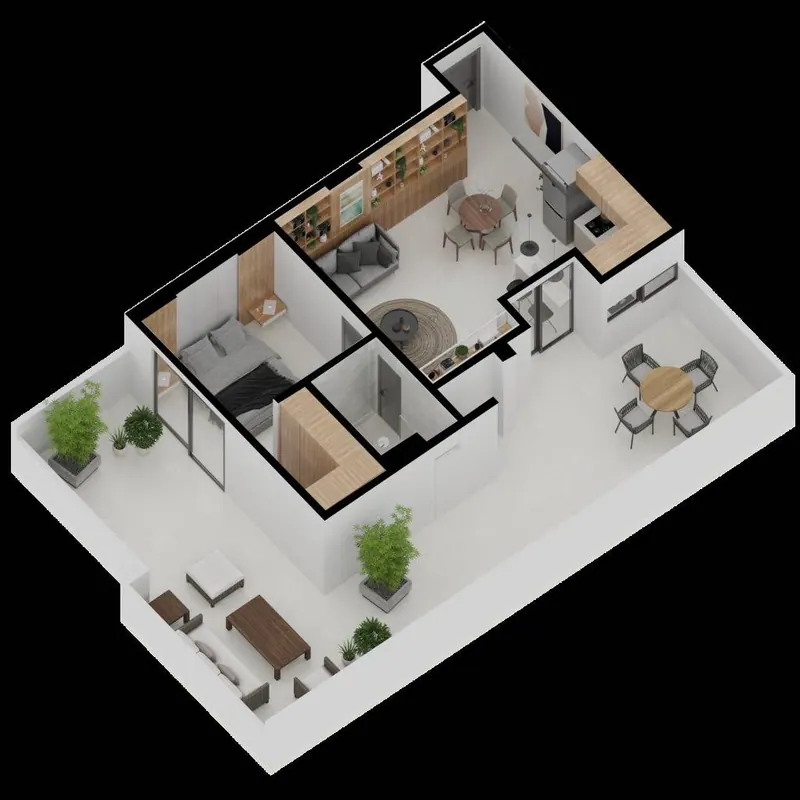 1-bedroom apartment in pre-construction in Equipetrol: foto 16 de 18
