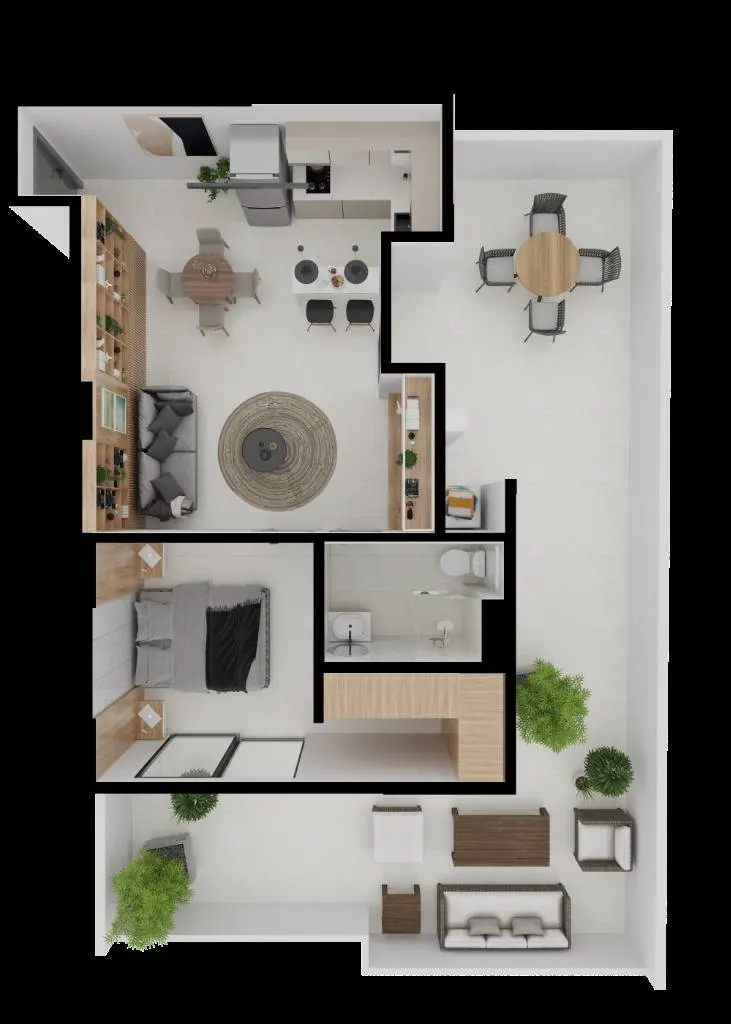 1-bedroom apartment in pre-construction in Equipetrol: foto 17 de 18