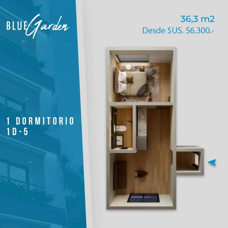 Departamento de 1 dormitorio en preventa en la Zona Norte: foto 6 de 6
