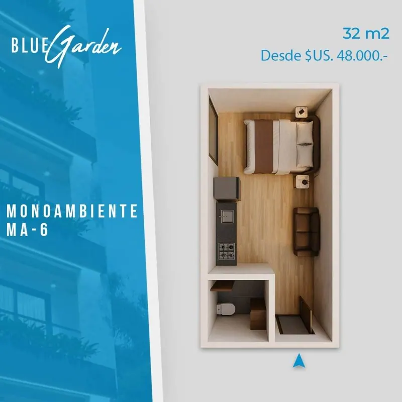 Monoambiente en preventa en venta en la Zona Norte, edificio Blue: foto 6 de 6