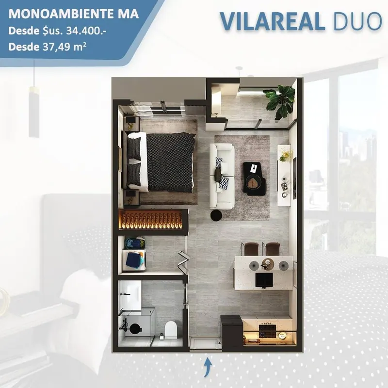 Studio in pre-construction in the Vilareal Duo gated community: foto 10 de 10