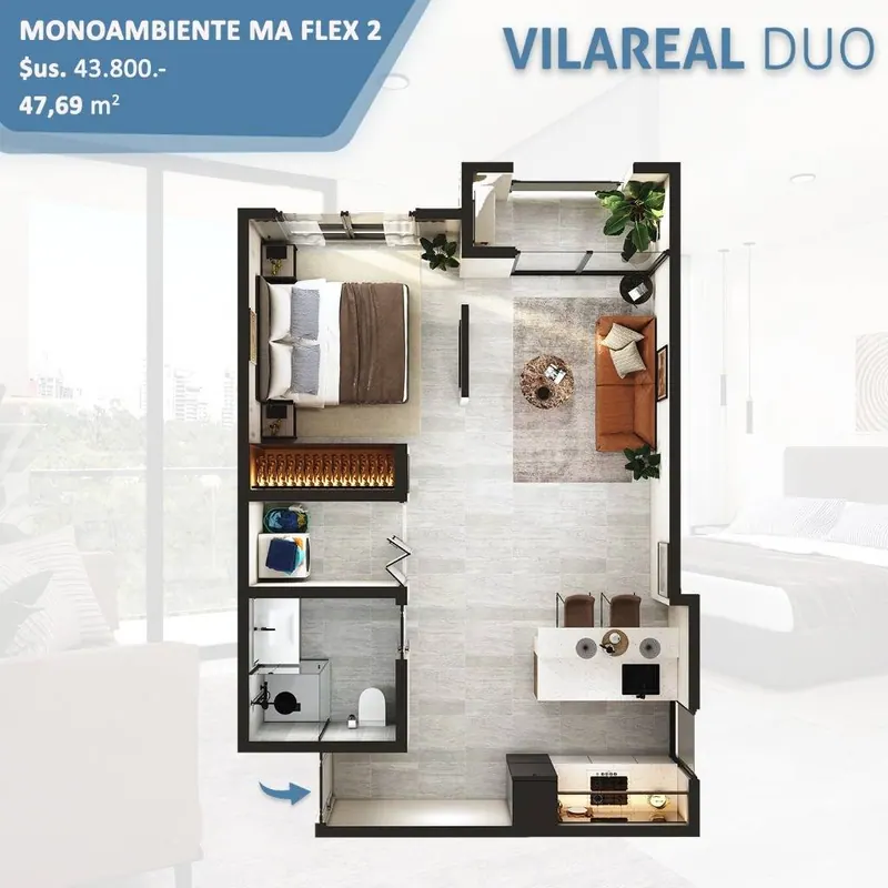 Studio in pre-construction in the North Zone, Vilareal Duo: foto 10 de 10