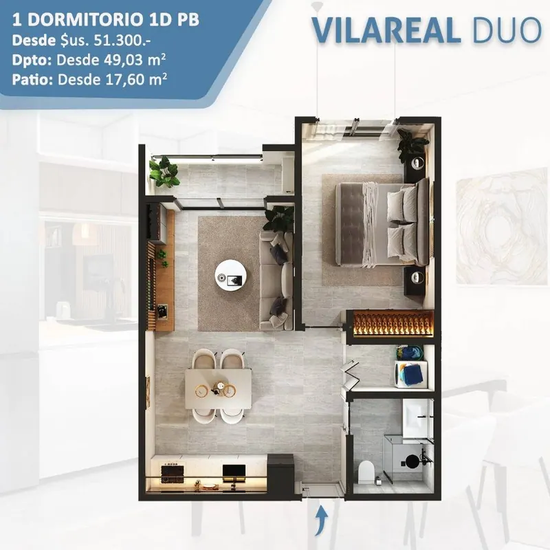 1-bedroom apartment in pre-construction in the North Zone: foto 10 de 10