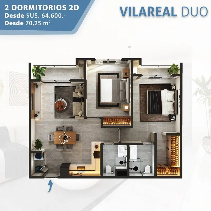 Departamento de 2 dormitorios en venta en la Zona Norte: foto 10 de 10