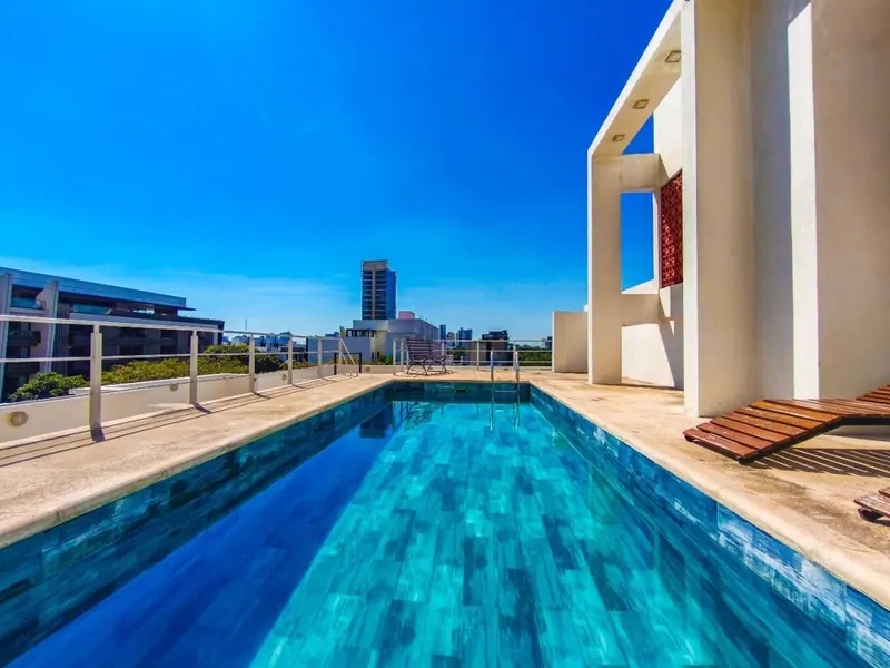 Monoambiente amoblado en venta en Equipetrol, edificio Bellini: foto 13 de 14