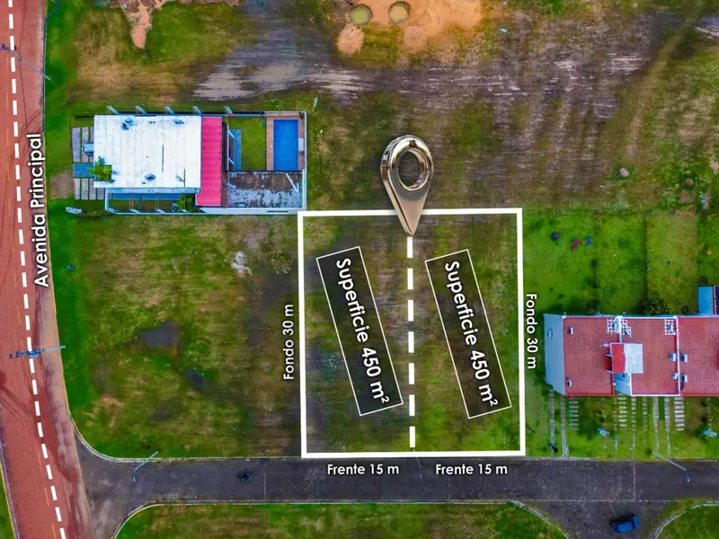 Terreno de 450 m² en venta en el Urubó, condominio Mar Adentro: foto 1 de 1