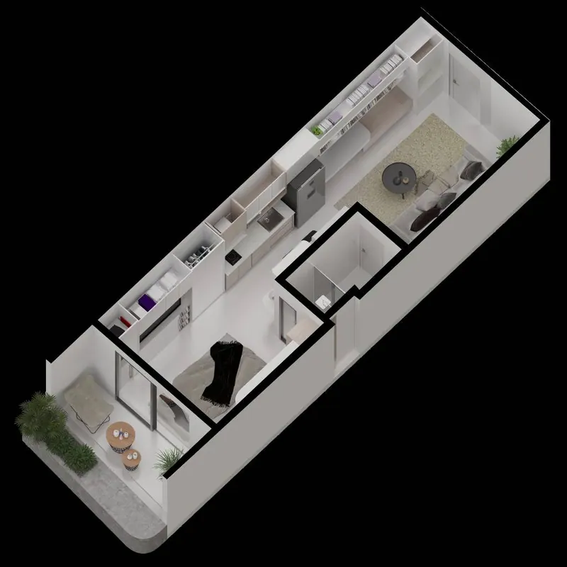 Monoambiente en preventa en la Zona Norte, edificio HH Home: foto 10 de 12