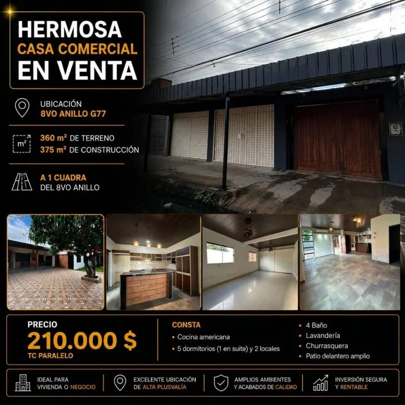 Casa comercial de 5 dormitorios en venta en la Zona Norte: foto 30 de 30