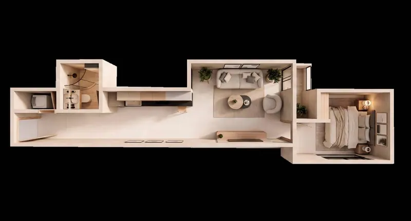 1-bedroom apartment in pre-construction at Osaka Residence, East Zone: foto 11 de 11