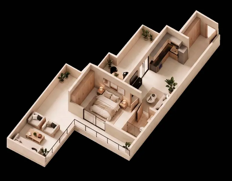 Departamento de 1 dormitorio en preventa en Osaka Residence: foto 10 de 11