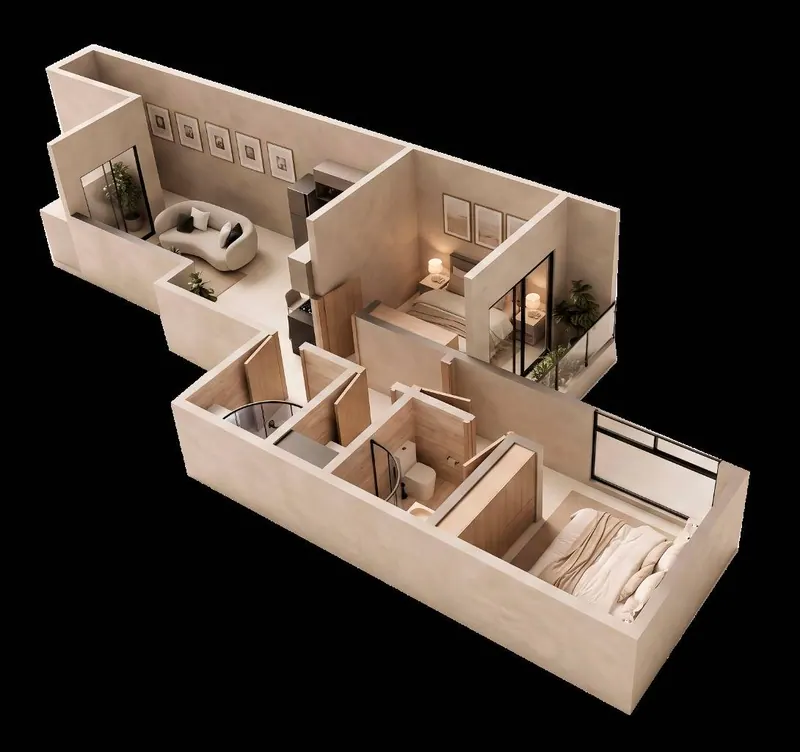 Departamento de 2 dormitorios en preventa en Osaka Residence: foto 10 de 11