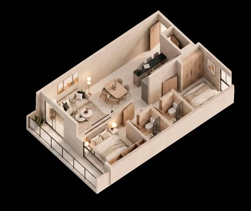 Departamento de 2 dormitorios en preventa en la Zona Este: foto 10 de 11