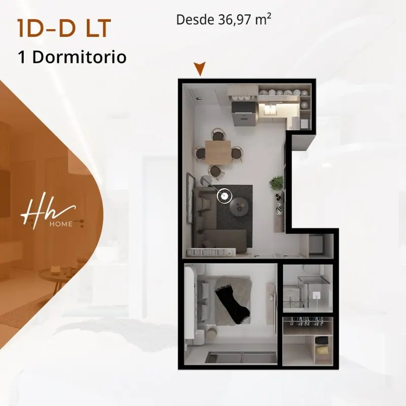 1-bedroom apartment in pre-construction in the North Zone: foto 10 de 10