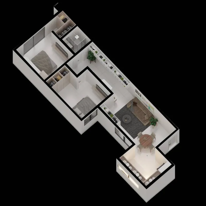 Departamento de 2 dormitorios en preventa en el edificio HH Home: foto 10 de 12