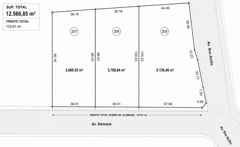 5,136.46 m² rustic lot for sale on Av. Alemana: foto 10 de 10