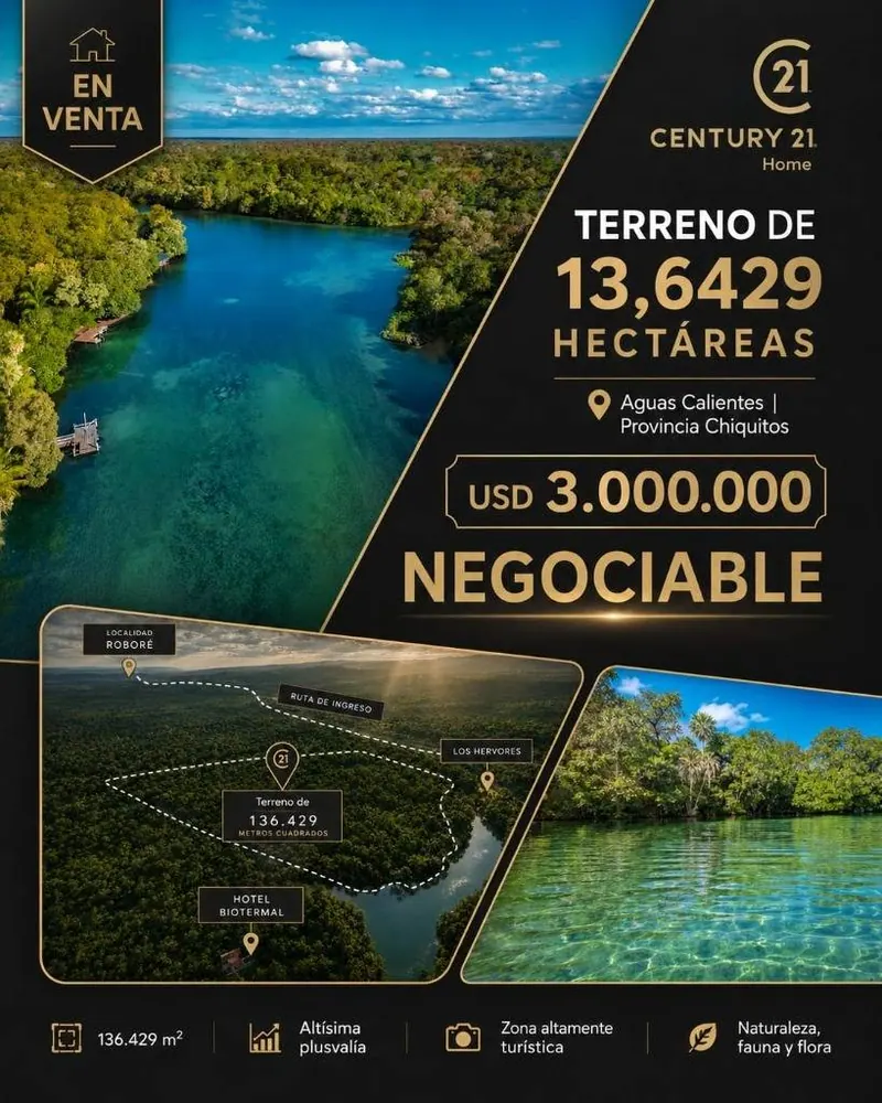 Terreno de 13 hectáreas en venta en Aguas Calientes: foto 2 de 12