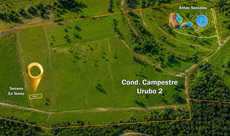 300 m² lot for sale in Urubó, gated community: foto 3 de 10