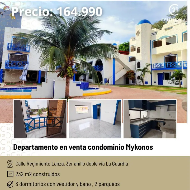 Casa de 2 plantas en venta en el condominio Mykonos, Zona Oeste: foto 2 de 10