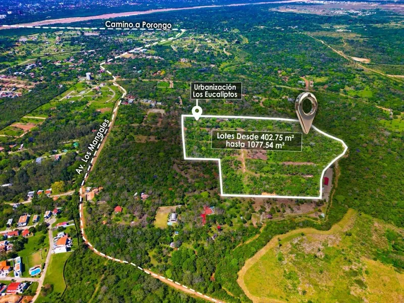 Terreno de 573,96 m² en venta en el Urubó, Los Eucaliptos: foto 4 de 12