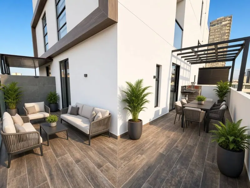 Departamento de 1 dormitorio con terraza en venta en Equipetrol: foto 6 de 13