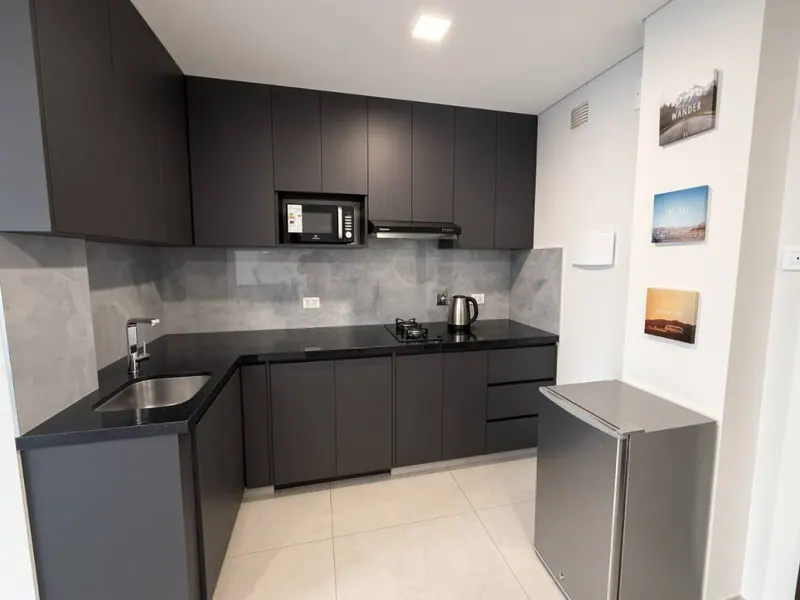 Departamento de 1 dormitorio en venta en Equipetrol, Aura Concept: foto 1 de 11