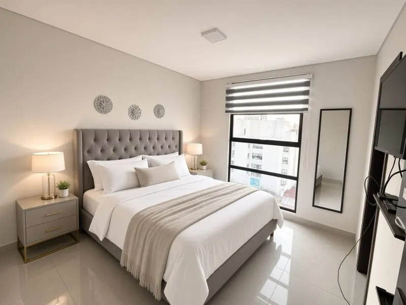 Departamento de 1 dormitorio en venta en Equipetrol, Aura Concept: foto 4 de 11