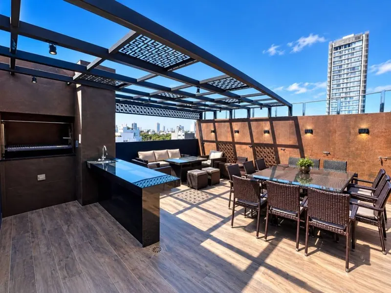 Departamento de 1 dormitorio en venta en Equipetrol, Aura Concept: foto 7 de 11