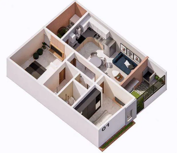 Casa de 63 m² en venta en el condominio Villa Terrón, Cotoca: foto 3 de 9