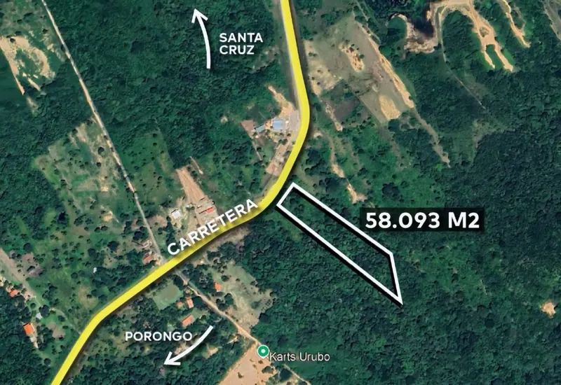Terreno de 5,8 hectáreas en venta en el Urubó, Laguna Capiguara: foto 1 de 2