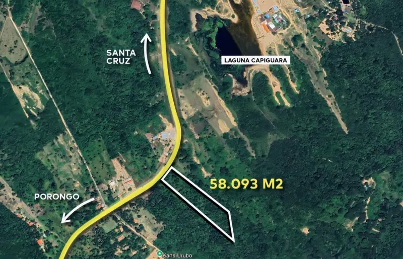 Terreno de 5,8 hectáreas en venta en el Urubó, Laguna Capiguara: foto 2 de 2