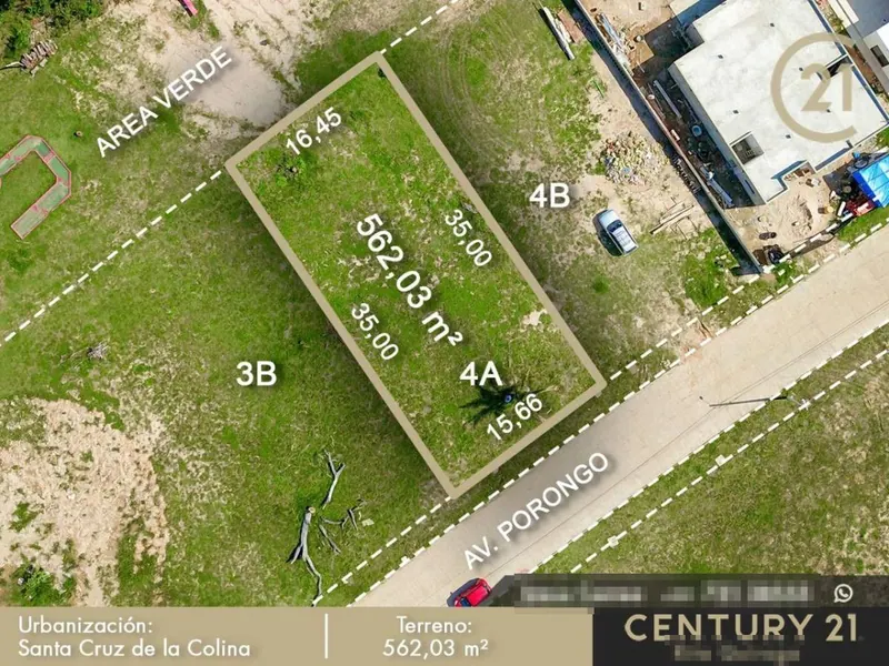Terreno de 562 m² en venta en Santa Cruz de la Colina, Urubó: foto 2 de 4
