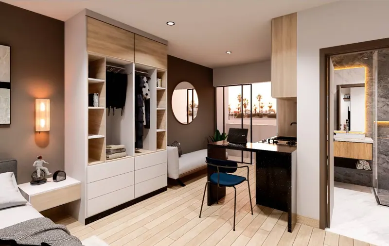 Studio apartment for sale, pre-construction, in the Tribu Urbana gated: foto 11 de 16