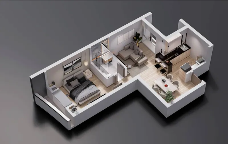 Departamento de 1 dormitorio en preventa en el condominio Tribu Urbana: foto 20 de 21