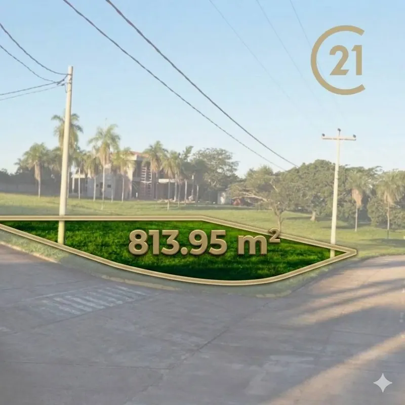 813.95 m² lot for sale in the Laguna Vista gated community, Urubó: foto 2 de 8