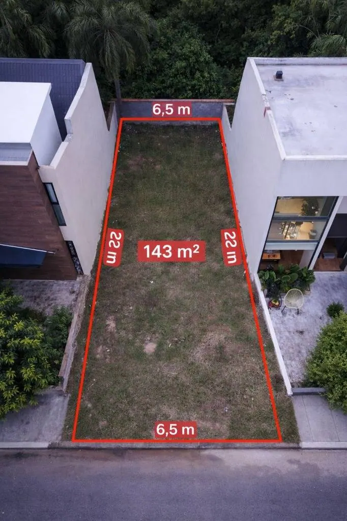 Terreno de 143 m² en venta en el condominio Los Parques III, Urubó: foto 1 de 14