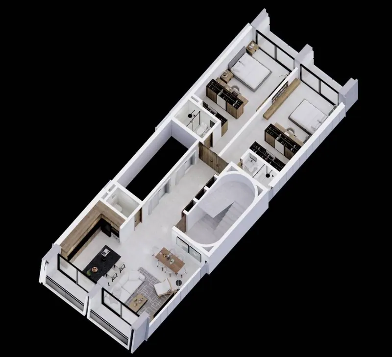 2-bedroom apartment for pre-construction sale at Solaz building: foto 11 de 27