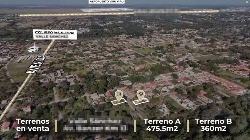 Terreno de 360 m² en venta en Valle Sánchez II, Warnes: foto 3 de 5