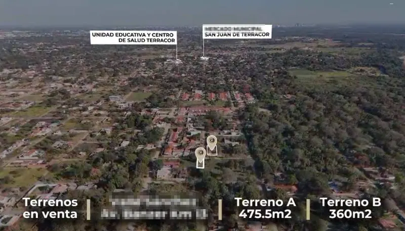 Terreno de 360 m² en venta en Valle Sánchez II, Warnes: foto 4 de 5