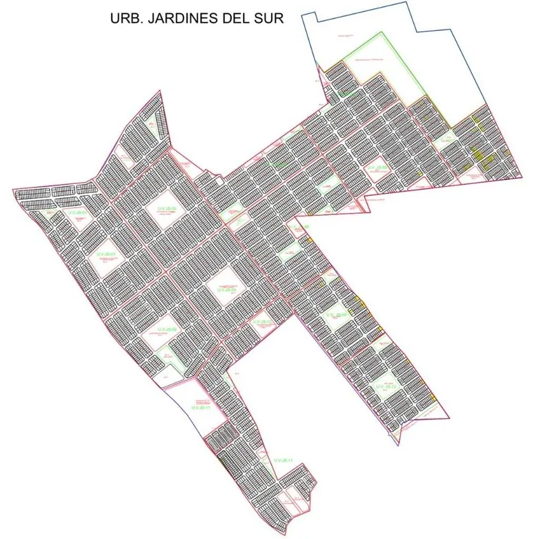 Terrenos de 300 a 422 m² en venta en Urb. Jardines del Sur: foto 4 de 4