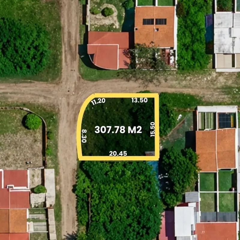 Corner lot of 307.78 m² for sale in the Los Jazmines development: foto 3 de 3