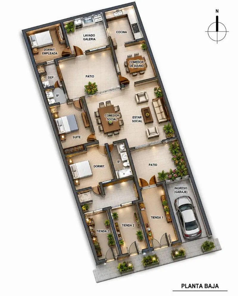 Locales comerciales y 3 departamentos en venta en el centro, Los Pozos: foto 5 de 5