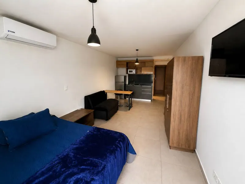 Monoambiente amoblado en venta en el condominio Nomad, Equipetrol: foto 3 de 16