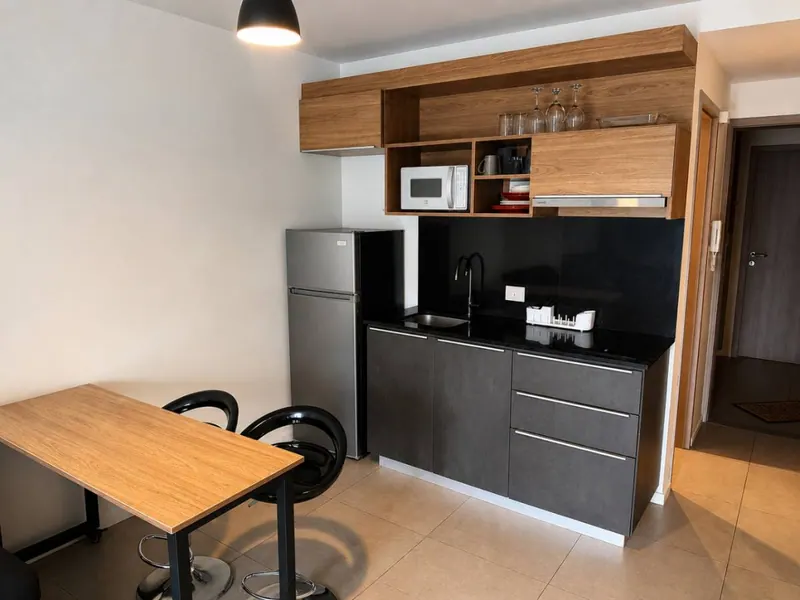 Monoambiente amoblado en venta en el condominio Nomad, Equipetrol: foto 4 de 16