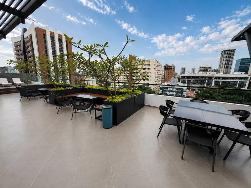 Monoambiente amoblado en venta en el condominio Nomad, Equipetrol: foto 11 de 16